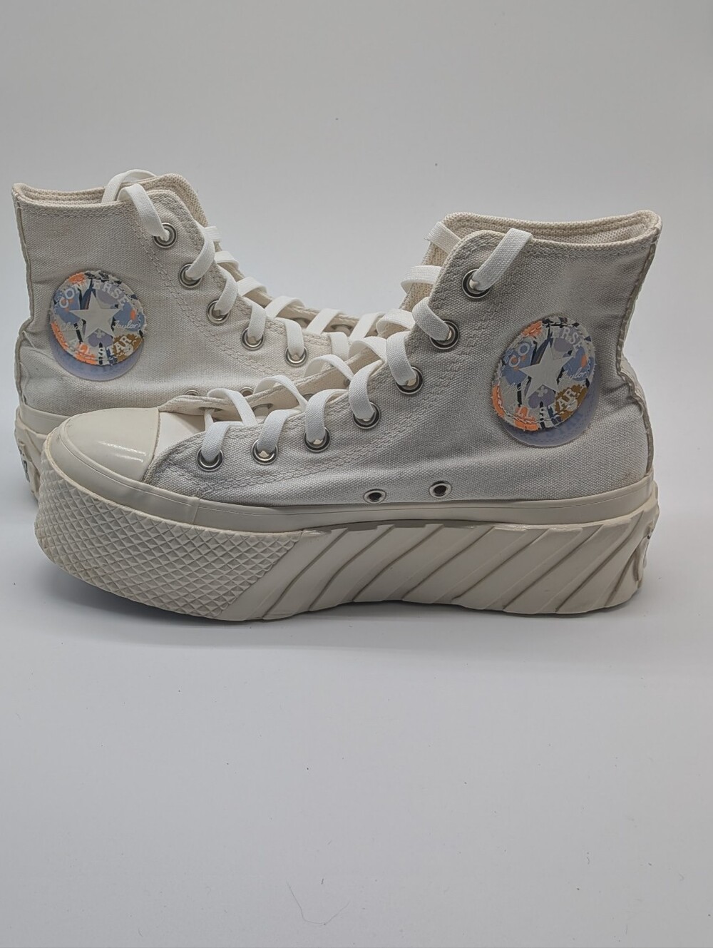 Converse Chuck Taylor All Star Lift 2X Platform High Top Egret Cream Women's 6.5